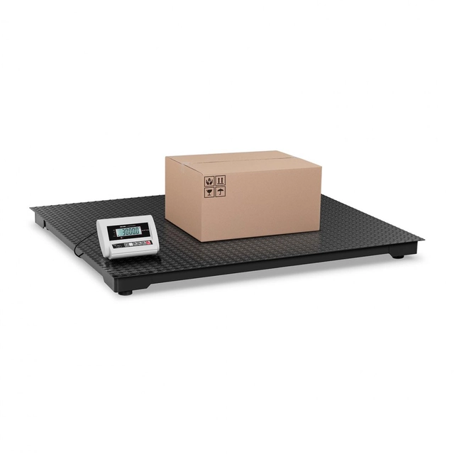 Balance plate-forme d&#39;entrepôt au sol 150x151cm alimentation + batterie 3000kg / /1000g