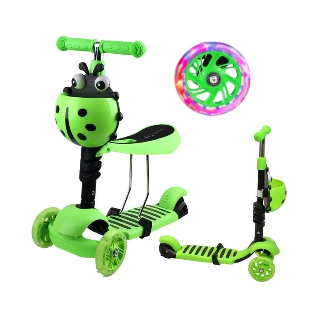 BALANCE SCOOTER RIDE 3W1 ENERO BIEDRONKA VERDE