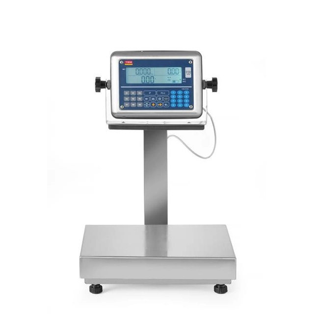 Balanza de plataforma LCD con brazo y legalización 60 kg 342x386x(H)534