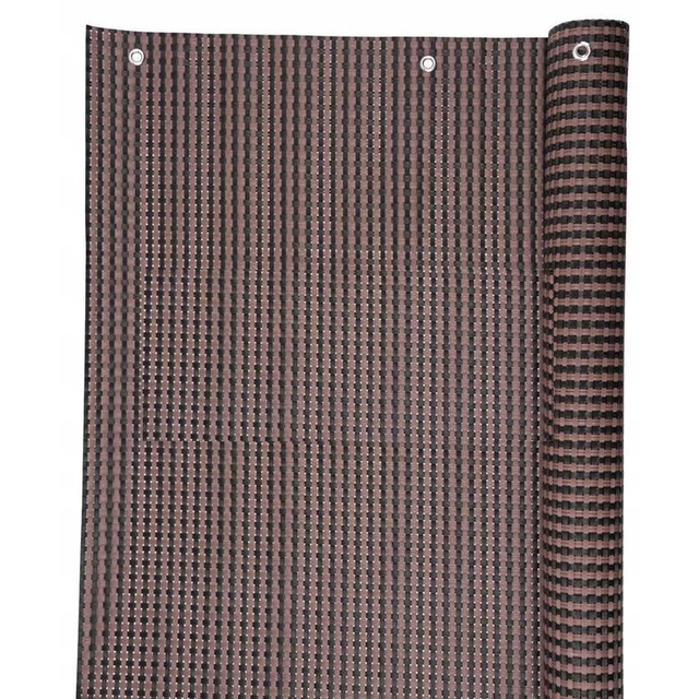 BALCONY FENCE COVER 3X 0.9M DARK BROWN UV