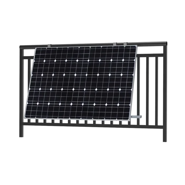 Balcony structure with single adjustment for mounting solar panels 20°-50° (TYP2)