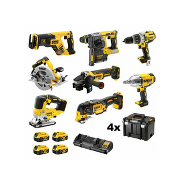 Balení stroje DeWalt DCK865P4T-QW v pouzdře TSTAK