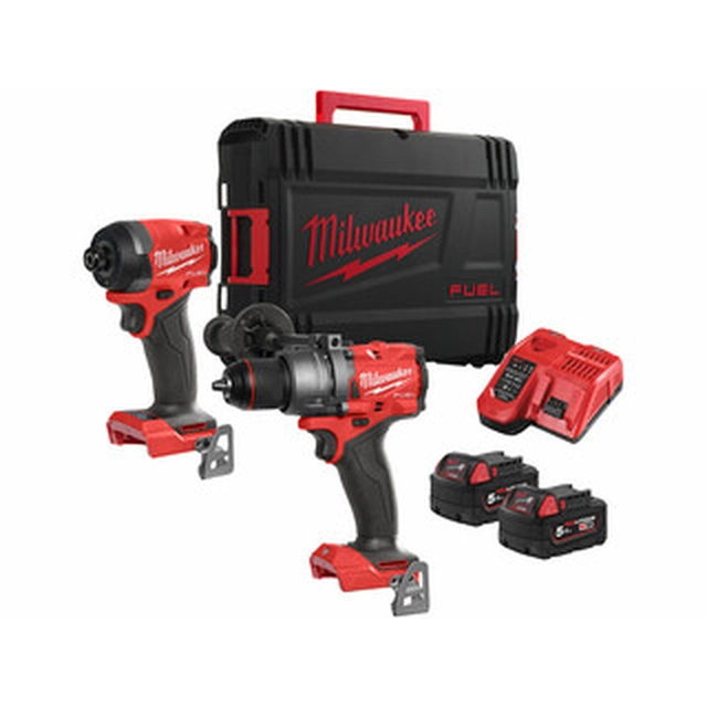 Balení stroje Milwaukee M18FPP2A3-502X v kufříku Heavy Duty