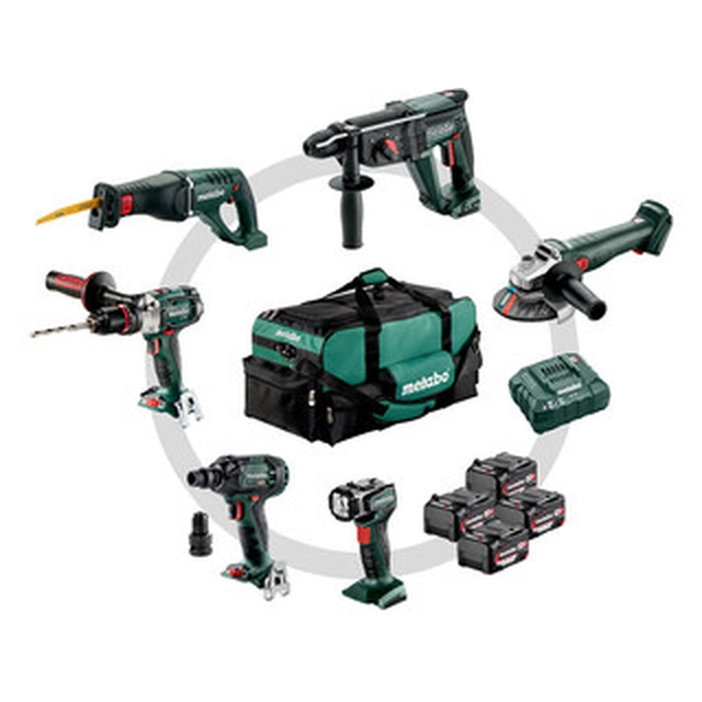 Balenie stroja Metabo Combo Set Construction 6.1