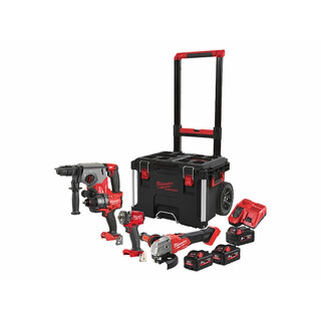 Balenie stroja Milwaukee M18FPP4C-555T v balení Packout