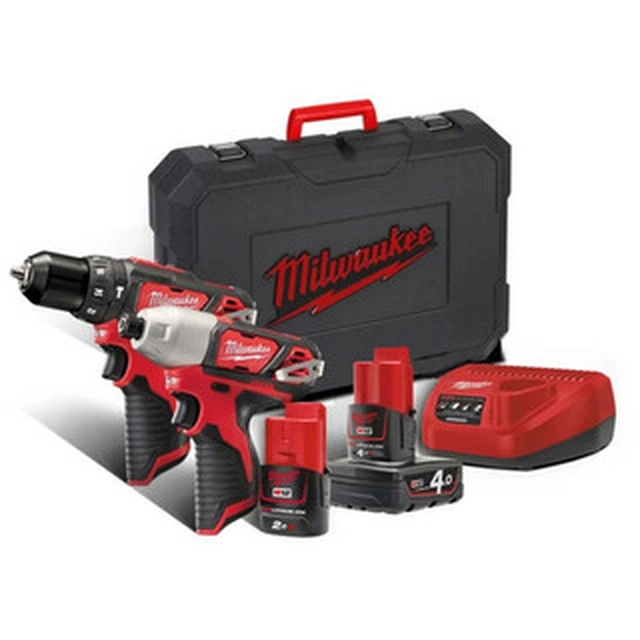 Balíček strojů Milwaukee M12 BPP2B-421C v Kofferu