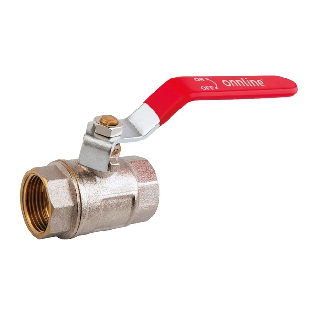 Ball valve DN25 PN25 1" GW/GW steel lever Onnline choke