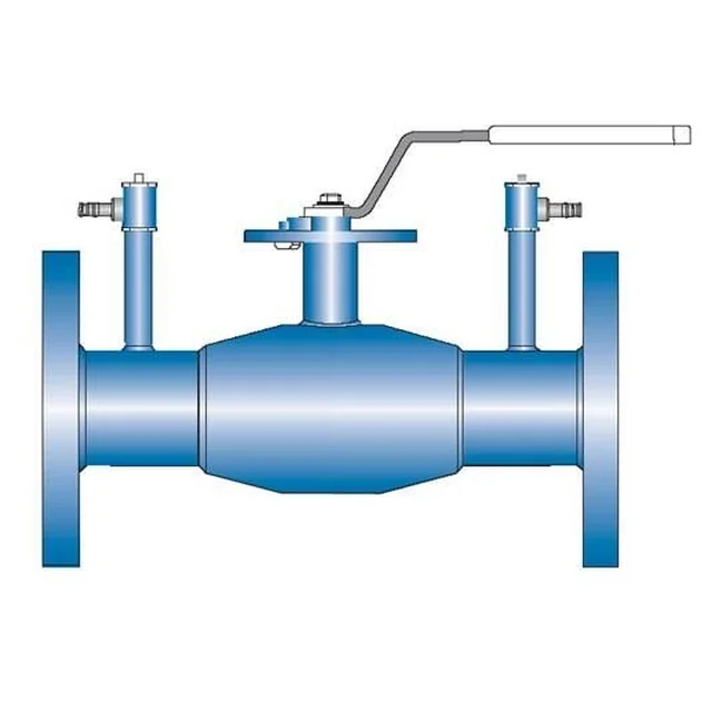 Ball valve DN25 PN40 regulating, flanged