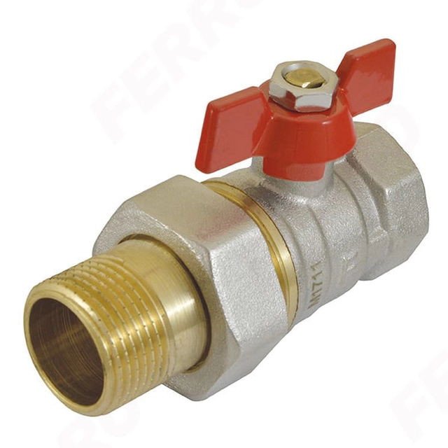 Ball valve with FERRO connection, d 1/2&quot;