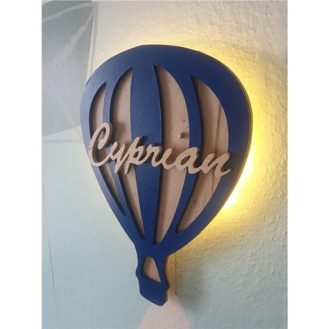 Ballon-Nachtlampe mit Namen