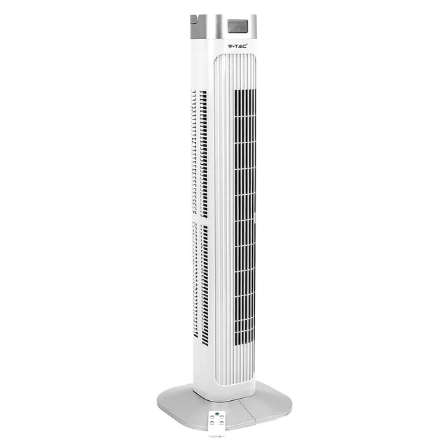 Baltā torņa ventilators — 55W — IP20