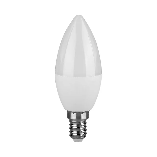 Baltos LED lemputės – žvakė – E14 – IP20 – 3.7W – 320 liumenų – 6500K