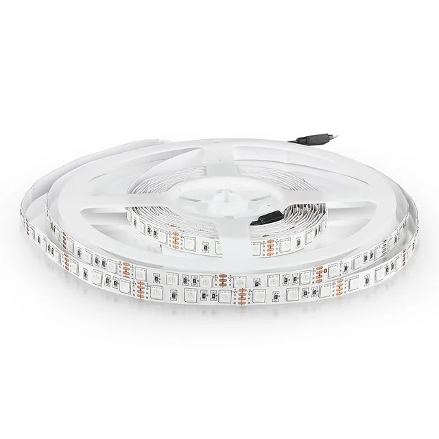 Bandă luminoasă cu LED - Striplights - 5050 - 60 - IP20 - RGB - Price/1m (5m Roll)