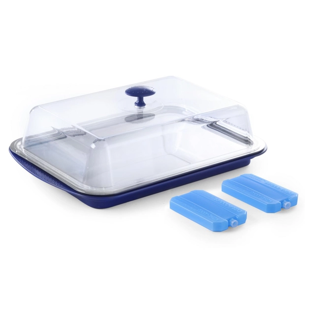 Bandeja de alimentos refrigerados com tampa 43x29cm - Hendi 424155