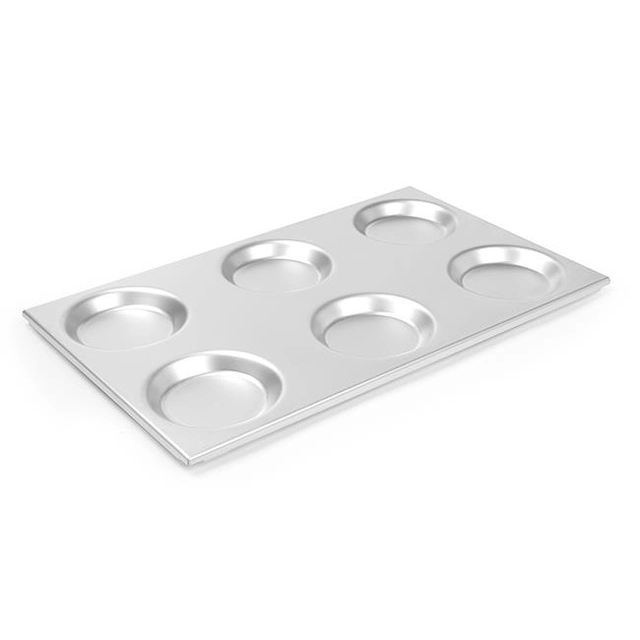 Bandeja de aluminio GN 1/1 con moldes 530x325