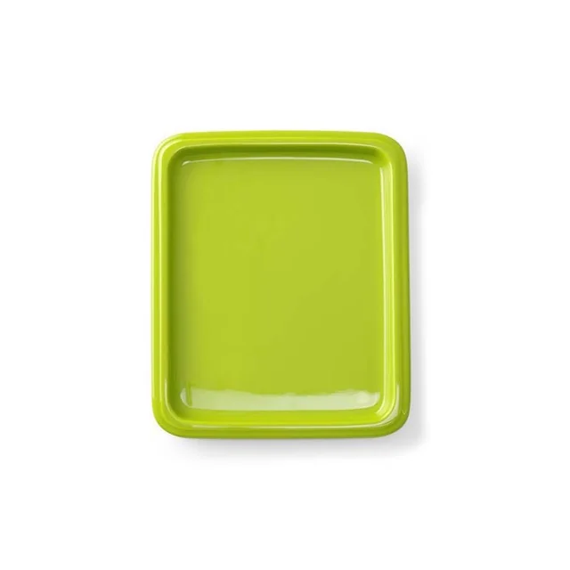 Bandeja de porcelana GN 2/4, verde 530x163 mm