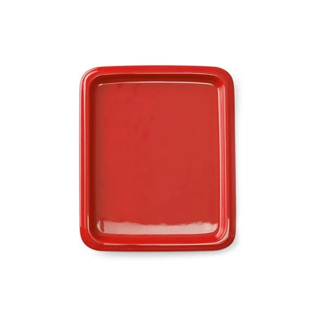 Bandeja porcelana GN 1/2, roja 325x265 mm