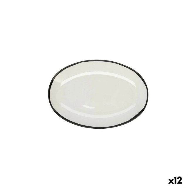 Bandeja snack Ariane Vital Filo Cerámica Blanco Ø 26 cm (12 Piezas)