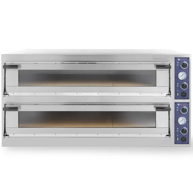 BANDEJAS forno para pizza e bolo 66L assadeiras com porta de vidro 60x40cm 20.4kW 12 pizza dia. 40cm