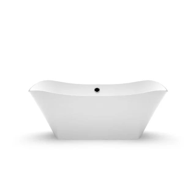 Banho de pedra Aura Lante 1 branco, 172x78 cm, com transbordamento