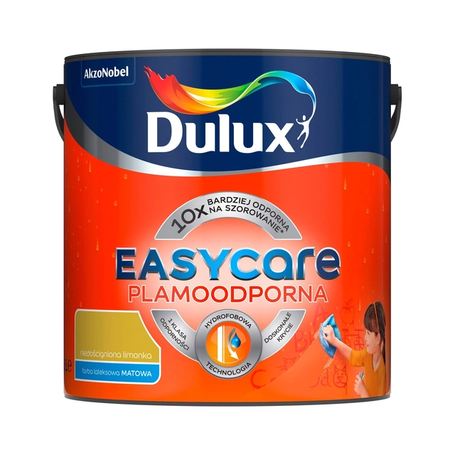 Βαφή Dulux EasyCare ασυναγώνιστη ασβέστη 2,5 l