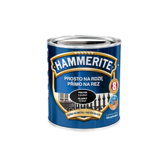 Βαφή Hammerite Prosto Na Rczem – μαύρο γυαλιστερό 2,5l