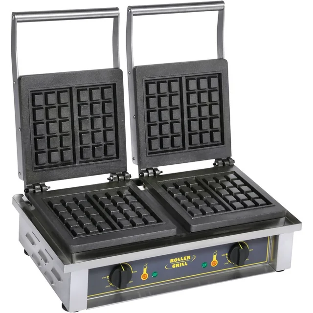 Βαφλιέρα με διπλό Roller Grill, μοτίβο BRUSSELS 2x1,6 kW Stalgast 777222