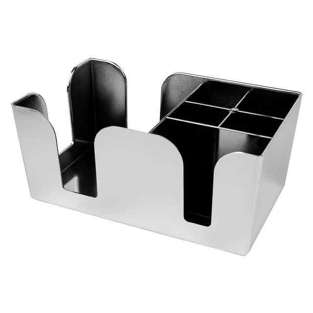 Bar Caddy made of plastic in chrome steel color