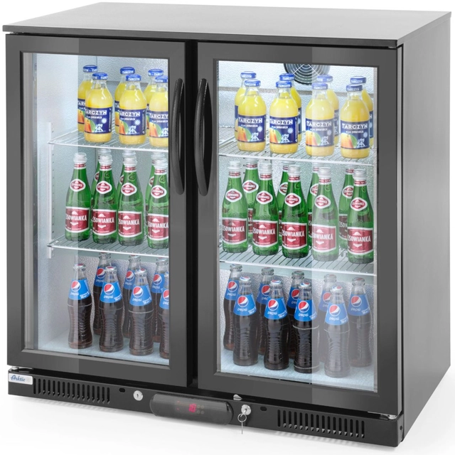 Bar fridge for drinks 2-drzwiowa 4 shelfs 215 In 180 l - Hendi 235829