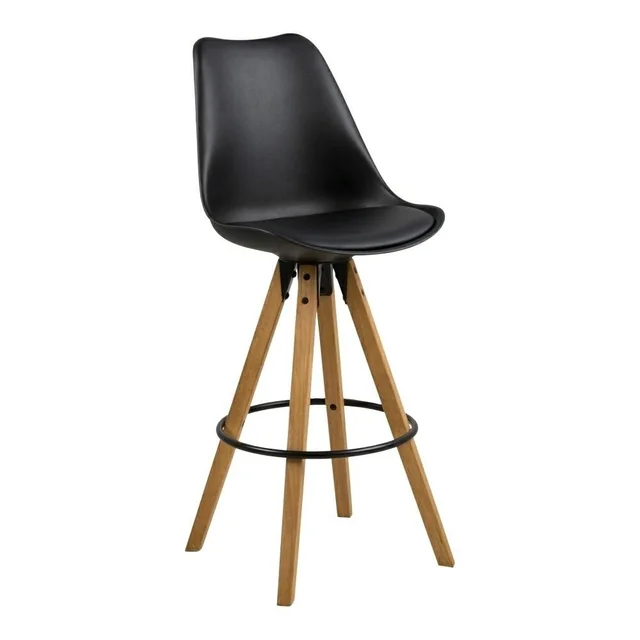 Bar stool Dima black wood