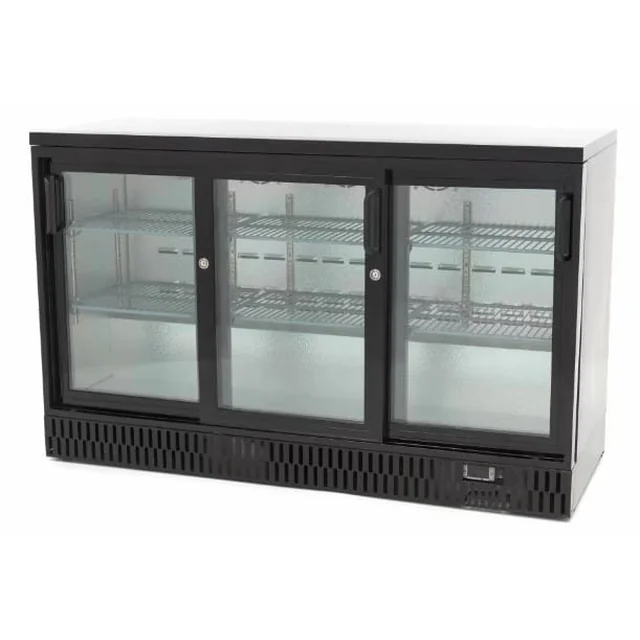Baro šaldymo spinta | apatinis šaldytuvas RQ-330SCM | 3-drzwiowa | stumdomos durys | 341l