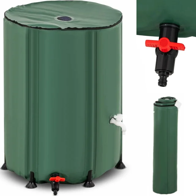 Barrel tank, foldable garden rainwater container, 500 l