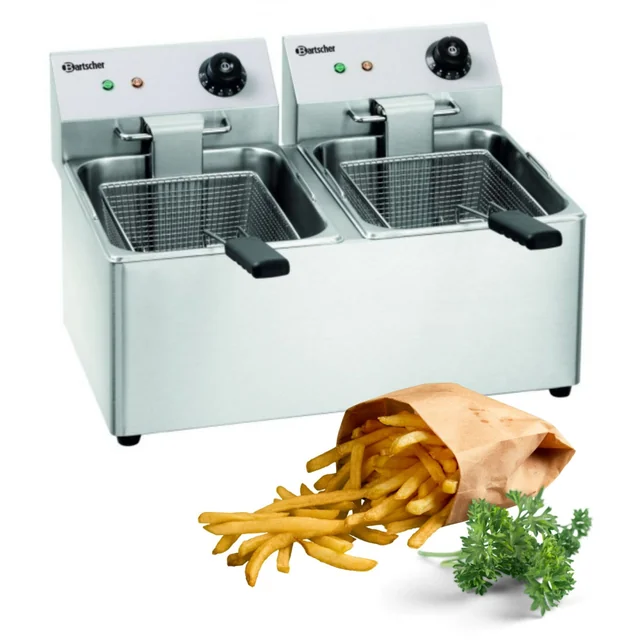 Bartscher gastronomska friteza A162812e 2x8l - savršena za gastronomiju