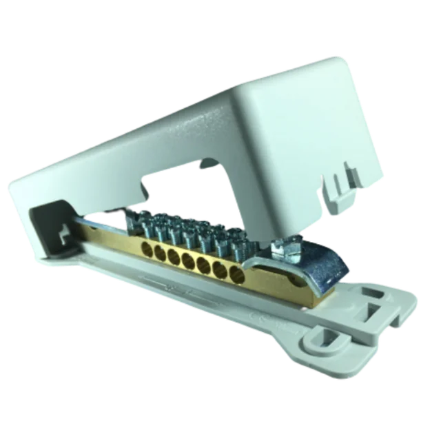 Barva za izravnavo potenciala 2x7x6-25 mm² za ploščati trak 30x4 vodnik 8-10mm