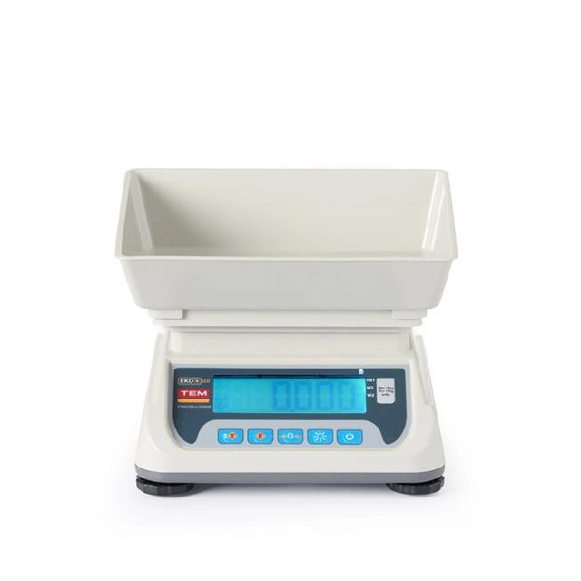 Báscula de cocina LCD con legalización, serie ECO+ 15 kg Hendi TEKO+LCD15T-P1