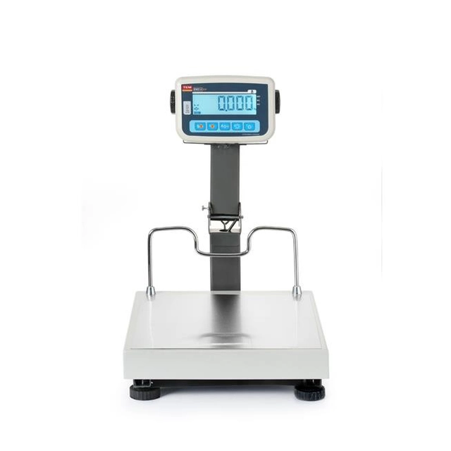 Báscula de plataforma LCD con brazo abatible y legalización, serie EKO+ 60 kg Hendi BEK+C035X040060-KB