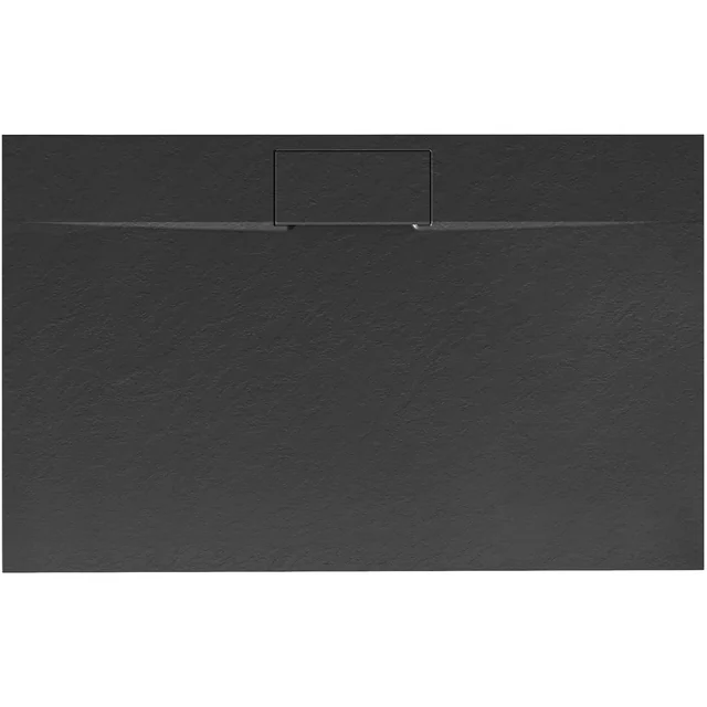 Base de duche Bazalt Long Black 80x100