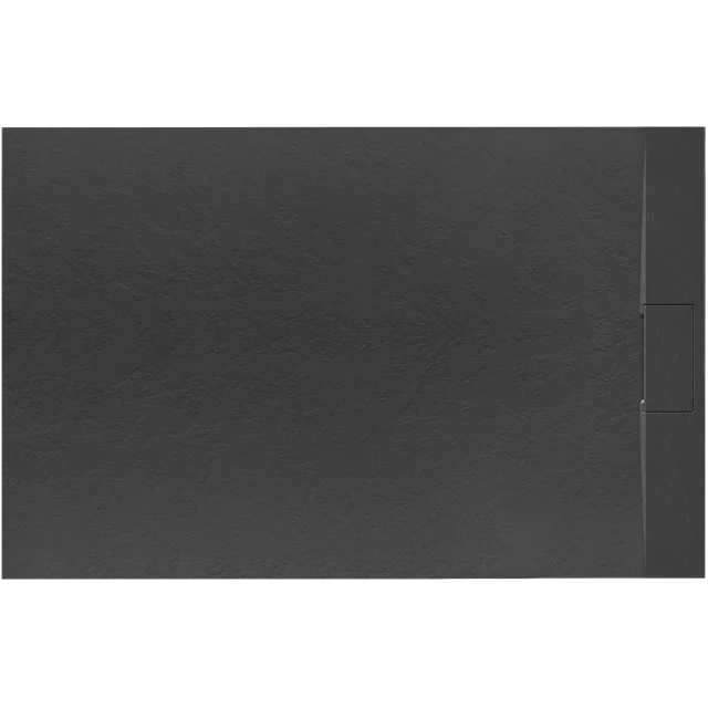 Base de duche retangular preta Rea Basalt 90x120- Desconto adicional 5% com o código REA5