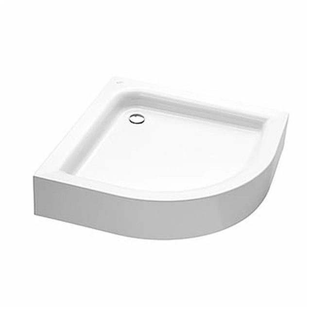 Base de duche semicircular Standard plus 90cm com caixa integrada