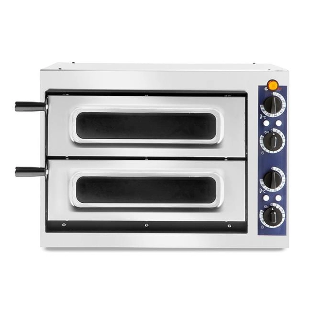 Basic 2/40 Vetro pizza oven, 2 chambers, 2.4kW, 230V, 567x427.5x (H) 428mm