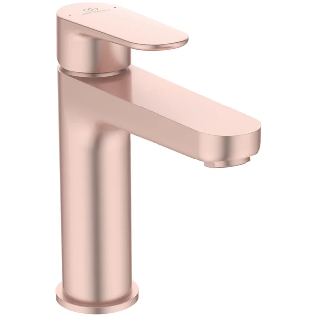 Basin mixer Ideal Standard Cerafine O, H120 with Click-Clack valve, Rose