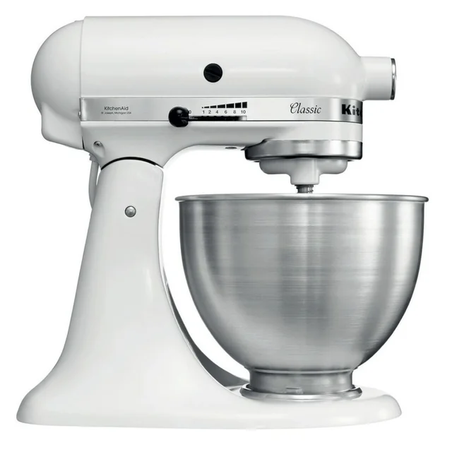 Batător KitchenAid 5K45SSEWH Metal Oțel inoxidabil Zinc