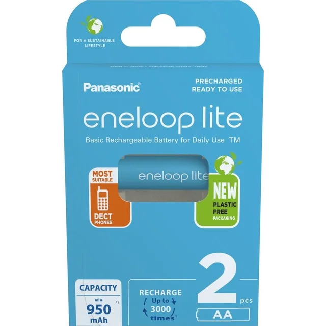 Batería AA Panasonic Lite / R6 950mAh 2 uds.