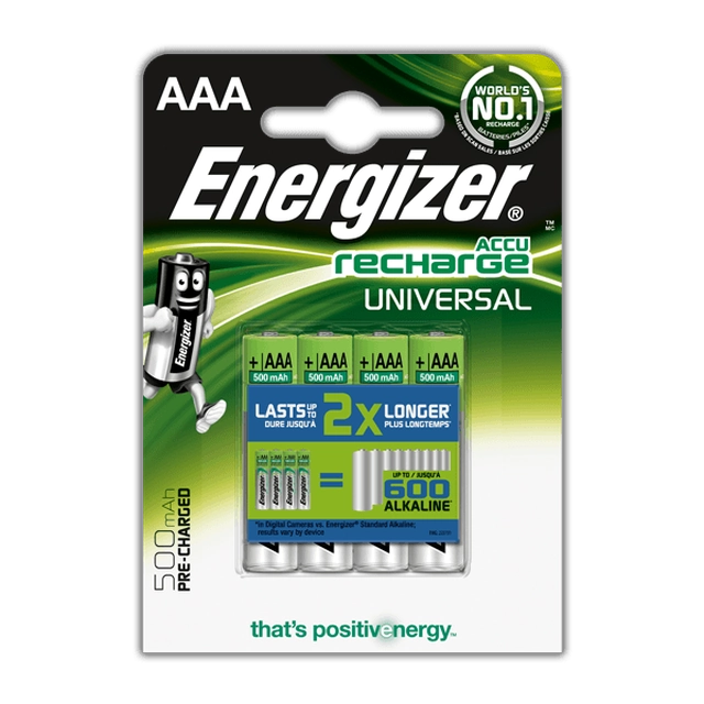 Batería AAA universal Energizer / R03 500mAh 4 uds.