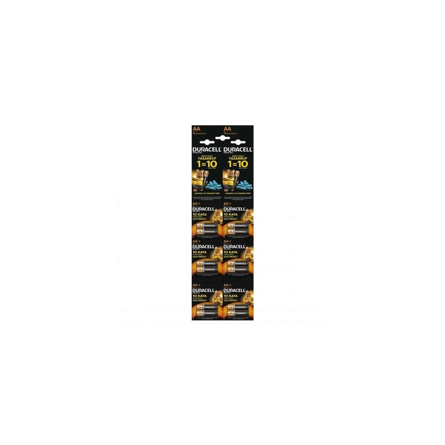 Bateria alcalina DuraCell ESPECIAL AA (LR6) B20 (10/10) BBB