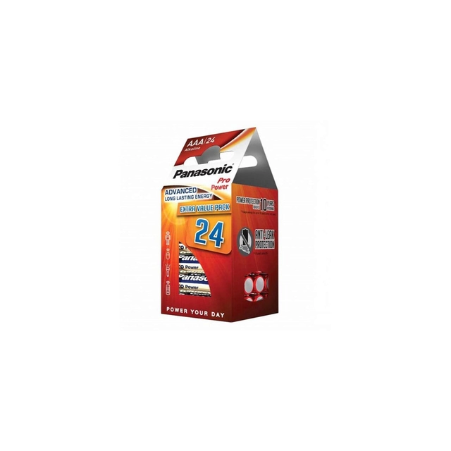 Bateria alkaliczna Panasonic AAA (LR03) Pro Power B24 LR03PPG/24CD (12/12) EOL BBB