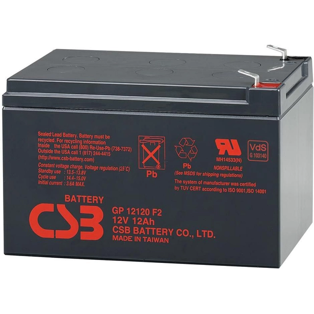 Batería CSB 12V 12Ah (GP12120F2)