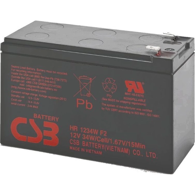 Bateria CSB 12V 9Ah (HR1234WF2)
