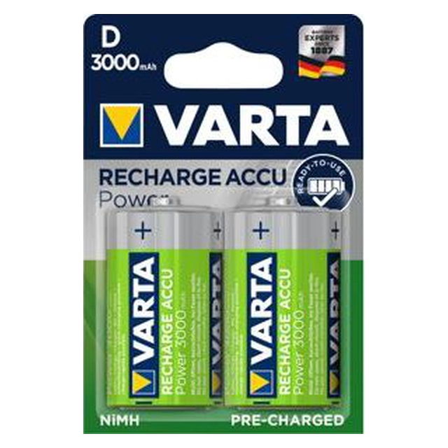 Bateria D recarregável Varta / R20 3000mAh 10 unid.