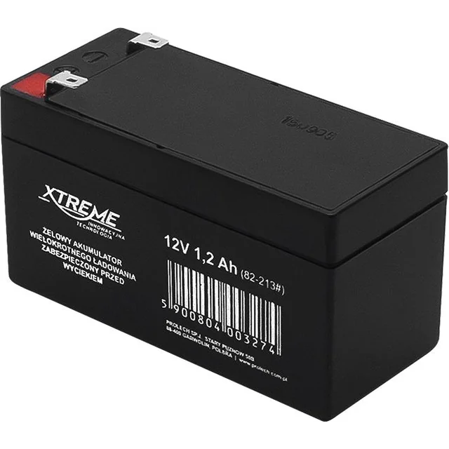 Bateria de chumbo-ácido Xtreme AGM 12V 1.2Ah XTREME